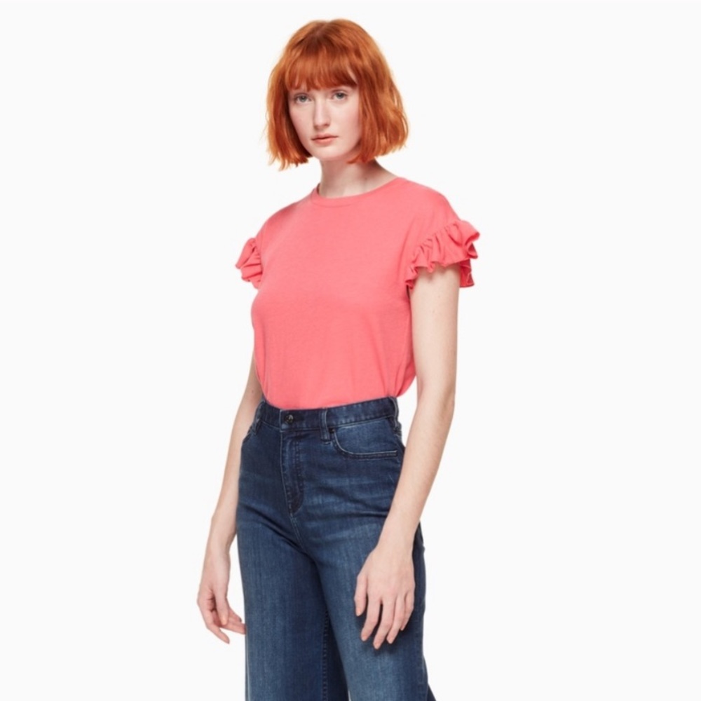 Kate spade pink flutter tee